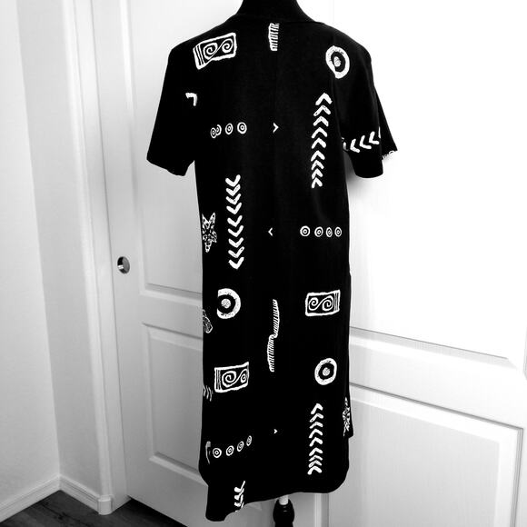 Jostar USA Black & White Fish Print Short Sleeve Mini See Measurements for Size - Picture 4 of 6